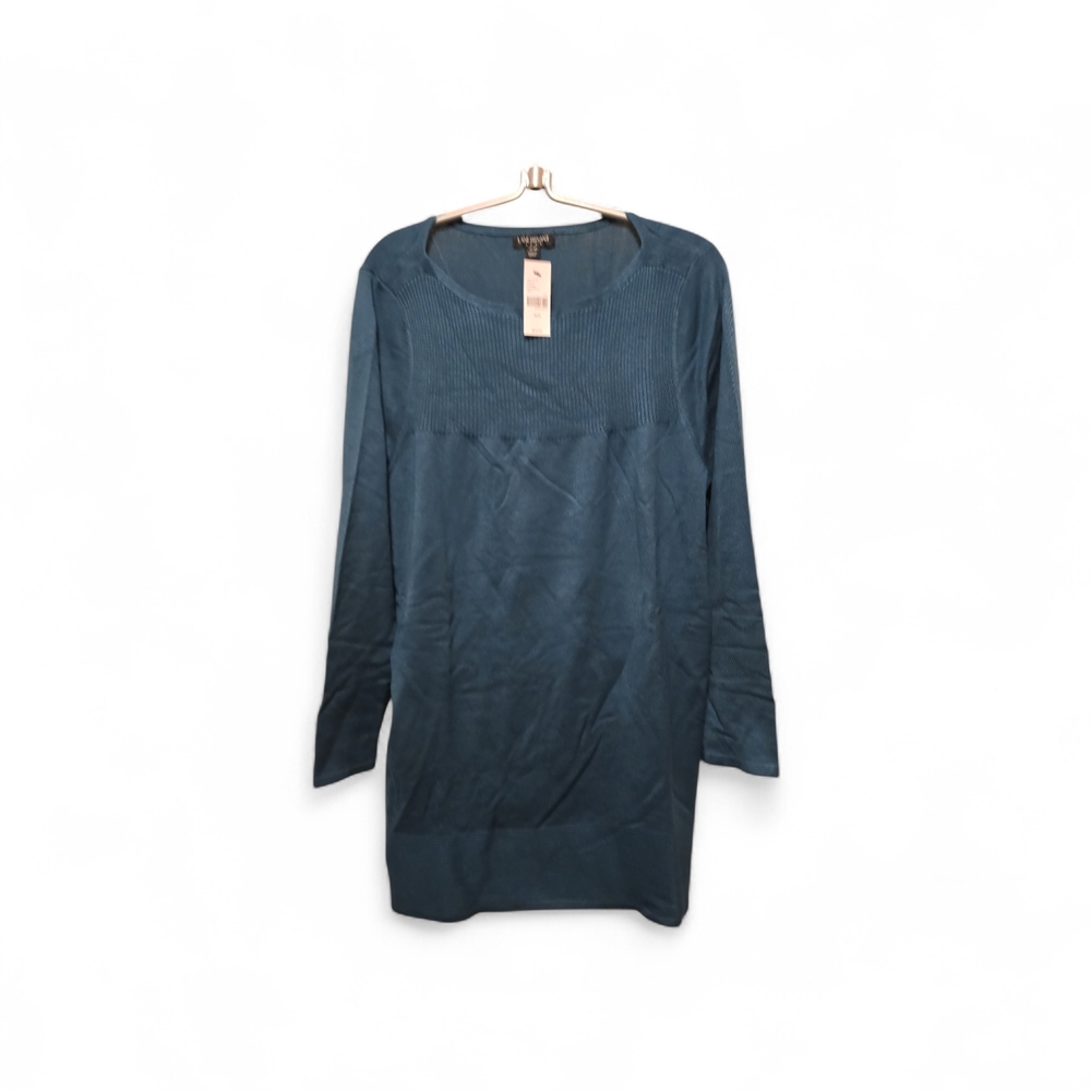 Lane Bryant Teal Ribbed Top 18/20